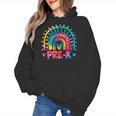 Tie Dye Prek Teacher Rainbow Preschool Back To School Girl Women's Hoodie, trending gift Tie Dye Prek Teacher Rainbow Preschool Back To School Girl Women's Hoodie, trending gift