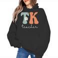 TK Teacher Retro Groovy Vintage Happy First Day Of School Women's Hoodie, Groovy Teacher Gifts, trending gift TK Teacher Retro Groovy Vintage Happy First Day Of School Women's Hoodie, Groovy Teacher Gifts, trending gift