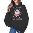 Trick Or Treat Point Your Feet Halloween Ghost Dance Teacher Women's Hoodie, trending gift