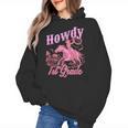 Vintage Howdy First Grade Cowgirl Teacher Western School Women's Hoodie, First Grade Teacher Gifts, trending gift