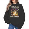Will Trade Students For Candy Teacher Ghost Halloween Women's Hoodie, trending gift Will Trade Students For Candy Teacher Ghost Halloween Women's Hoodie, trending gift