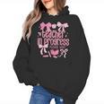 Women Teacher In Progress Coquette Pink Bow Future Teacher Women's Hoodie, Future Teacher Gifts, trending gift
