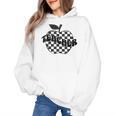 Back To School Checkered Apple Teacher Checkerboard Teacher For Men Women Girls Kids Women's Hoodie, trending gift Back To School Checkered Apple Teacher Checkerboard Teacher For Men Women Girls Kids Women's Hoodie, trending gift