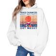 Take Chances Make Mistakes Get Messy Vintage Teacher Life Women's Hoodie, trending gift