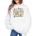 First Grade Teacher Wildflower Back To School Floral Outfits Women's Hoodie, First Grade Teacher Gifts, trending gift