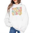 Fourth Grade Vibes Hello Team 4th Grade Teacher Kids Retro Women's Hoodie, 4th Grade Teacher Gifts, trending gift
