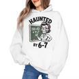 Haunted 67 Skeleton Math Teacher Halloween Costume Math Pun Women's Hoodie, trending gift Haunted 67 Skeleton Math Teacher Halloween Costume Math Pun Women's Hoodie, trending gift