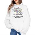 It's Fine I'm Fine Christmas Lights Teacher Xmas Women's Hoodie, trending gift It's Fine I'm Fine Christmas Lights Teacher Xmas Women's Hoodie, trending gift