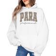 Leopard Paraprofessional Back To School Para Squad Teacher Women's Hoodie, trending gift Leopard Paraprofessional Back To School Para Squad Teacher Women's Hoodie, trending gift