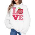 Love Kindergarten Cute Apple School Teacher Women's Hoodie, trending gift Love Kindergarten Cute Apple School Teacher Women's Hoodie, trending gift