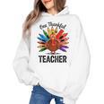 One Thankful Teacher Thanksgiving TurkeyCute Pencil Women's Hoodie, trending gift