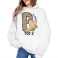 P Is For Pre K Teacher Leopard First Day Of School For Men Women Girls Kids Women's Hoodie, trending gift