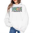 Retro Checkered Music Therapist Squad Music Therapy Teacher For Men Women Women's Hoodie, trending gift