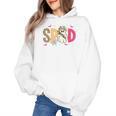 Sped Teacher Halloween Ghost Special Education Preppy Fall Women's Hoodie, trending gift Sped Teacher Halloween Ghost Special Education Preppy Fall Women's Hoodie, trending gift