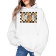 Teacher Appreciation Boho Floral Leopard Checkered Women's Hoodie, trending gift Teacher Appreciation Boho Floral Leopard Checkered Women's Hoodie, trending gift