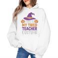 This Is My Tired Teacher Costume Halloween Premium Tri-Blend Women's Hoodie, trending gift