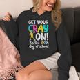 100th Day Of School Get Your Cray On Teacher Women's Hoodie, funny design 100th Day Of School Get Your Cray On Teacher Women's Hoodie, funny design
