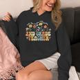 2nd Second Grade Teacher Appreciation Teaching Wildflowers Women's Hoodie, 2nd Grade Teacher Gifts, funny design 2nd Second Grade Teacher Appreciation Teaching Wildflowers Women's Hoodie, 2nd Grade Teacher Gifts, funny design