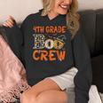 4th Grade Boo Crew Teacher Student Halloween Women's Hoodie, 4th Grade Teacher Gifts, funny design