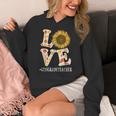 4th Grade Teacher Love Autumn Fall Sunflower Appreciation Women's Hoodie, 4th Grade Teacher Gifts, funny design