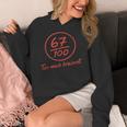 6 7 Brainrot Elementary Teacher Meme 67 Six Seven Women's Hoodie, funny design