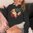 67 Teacher Santa Christmas Six Seven Meme Math Xmas Women's Hoodie, funny design