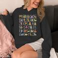 Alphabet Animals Back To School Pre-K Kindergarten Teacher Women's Hoodie, funny design