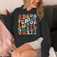 Alphabet Hi Back To School ABC Pre K Kindergarten Teacher Women's Hoodie, funny design