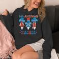 All American Teacher Pencil Coquette Bow USA Flag Teachers Women's Hoodie, funny design
