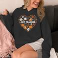 Art Teacher Heart Autumn Thanksgiving Kids Women's Hoodie, funny design Art Teacher Heart Autumn Thanksgiving Kids Women's Hoodie, funny design