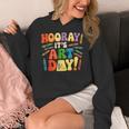 Back To School Hooray It's Art Day Art Teacher Artist Women's Hoodie, funny design