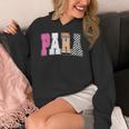 Back To School Teacher Para Preppy Checkered Para Life Women's Hoodie, funny design Back To School Teacher Para Preppy Checkered Para Life Women's Hoodie, funny design