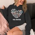 Believe In Yourself YOU MATTER Teachers Big Heart Women's Hoodie, funny design