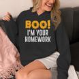 Boo I'm Your Homework Halloween Teacher Costume Women's Hoodie, funny design Boo I'm Your Homework Halloween Teacher Costume Women's Hoodie, funny design
