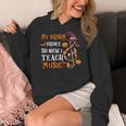 My Broom Broke So Now I Teach Music Teacher Halloween Women's Hoodie, funny design My Broom Broke So Now I Teach Music Teacher Halloween Women's Hoodie, funny design