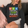 Bruh Did You Even Show Your Work For Science Teachers For Men Women Women's Hoodie, Science Teacher Gifts, funny design