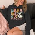 Bruh We Out Teacher Retro Last Day Of School Boys Girls Kids Women's Hoodie, funny design Bruh We Out Teacher Retro Last Day Of School Boys Girls Kids Women's Hoodie, funny design