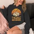 You Can't Scare Me I Teach 3rd Grade Teacher Halloween Men Women Kids Women's Hoodie, funny design