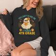 You Can't Scare Me I Teach 4th Grade Halloween Teacher Ghost Women's Hoodie, 4th Grade Teacher Gifts, funny design