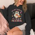 You Can't Scare Me I Teach Preschool Teacher Team Halloween Women's Hoodie, funny design