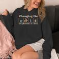 Changing The World Science Of Reading Women Men -Adults Dyslexia Teacher Women's Hoodie, Science Teacher Gifts, funny design