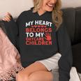 Childcare My Heart Belongs To Children Daycare Teacher Men Women Women's Hoodie, funny design