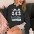 Chillin' With My Preschool Snowmies Teacher Christmas Men Women Kids Women's Hoodie, funny design Chillin' With My Preschool Snowmies Teacher Christmas Men Women Kids Women's Hoodie, funny design
