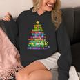 Christmas Tree Made Of Crayons School Teacher Life Student Women's Hoodie, funny design Christmas Tree Made Of Crayons School Teacher Life Student Women's Hoodie, funny design