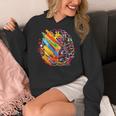 Colorful Brain Art Teacher Artist Painter Student Women's Hoodie, funny design Colorful Brain Art Teacher Artist Painter Student Women's Hoodie, funny design