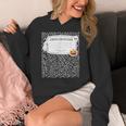 Composition Notebook Costume Adult Halloween For Teacher Women's Hoodie, funny design