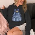 Coquette Bow Book Tree Merry Christmas Xmas Teacher Holiday Women's Hoodie, funny design