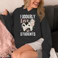Cow Teacher Lover Women's Hoodie, funny design