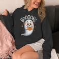Cute Ghost Book Reading Halloween Teacher Women's Hoodie, funny design Cute Ghost Book Reading Halloween Teacher Women's Hoodie, funny design
