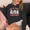 Cute Ghost Read More Books Lover Teacher Halloween Costume Women's Hoodie, funny design